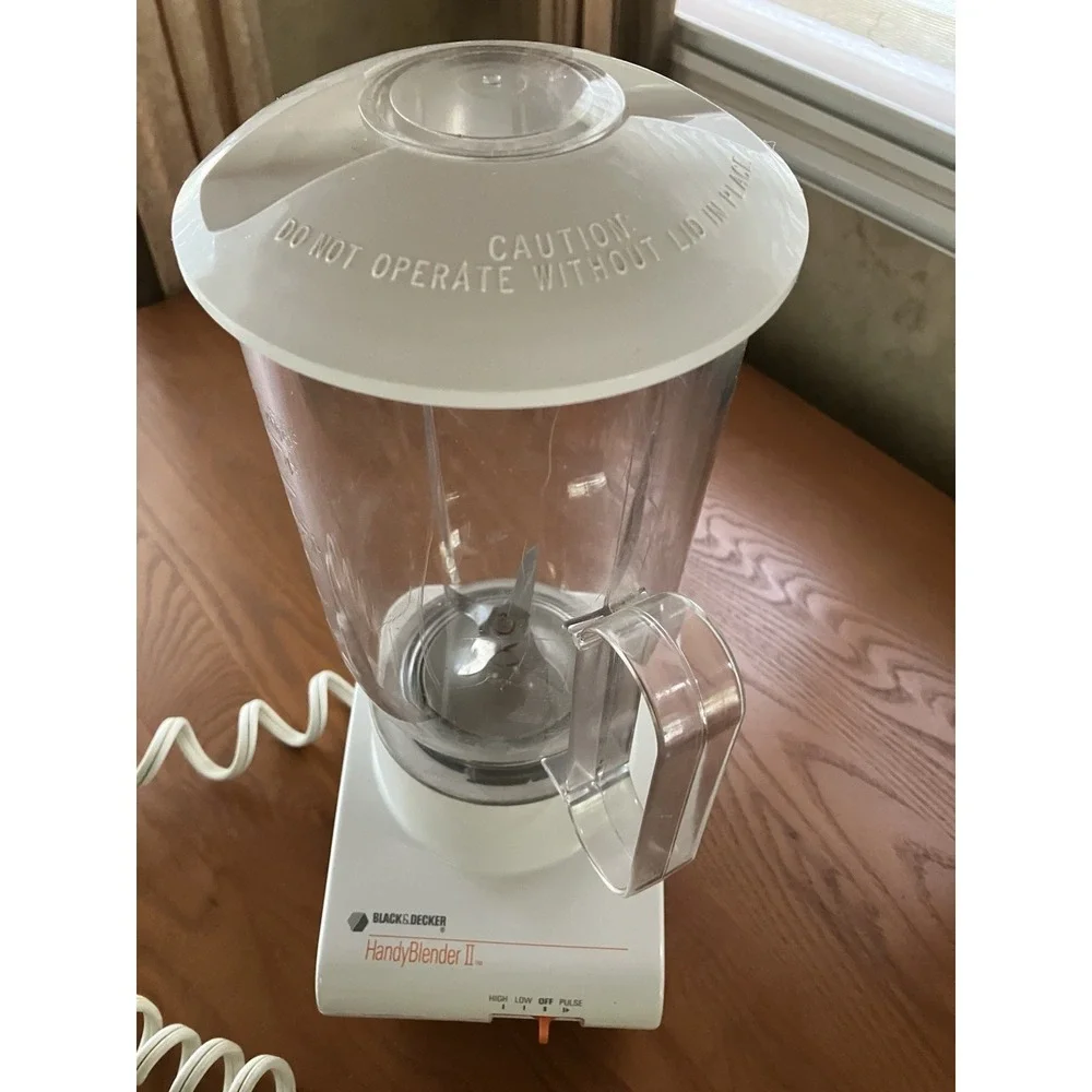 Vintage Black And Decker Handy Blender II white 3 Speed Tested Working